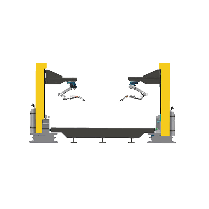 Dual machine cantilever inverted workstation