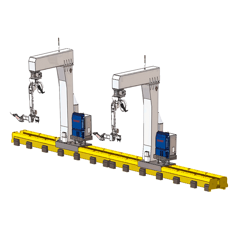 Dual machine cantilever inverted workstation