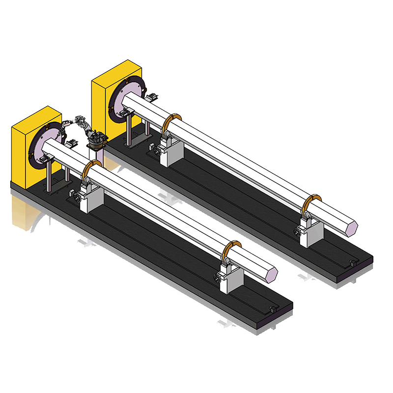 Circular tube lateral linkage workstation